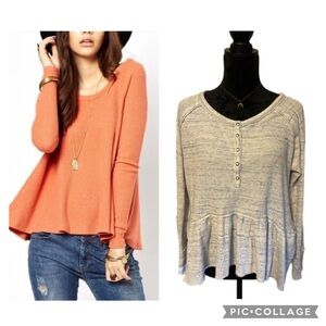 *2 pc* Free People Waffle Knit Bundle - Medium